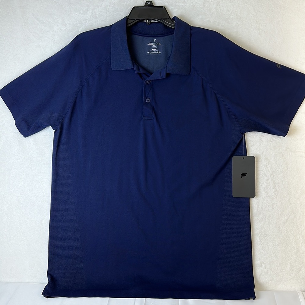 Fabletics Mens The Training Day Polo Navy Size XL NWT